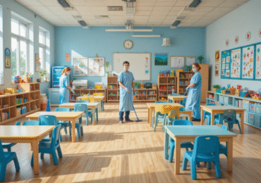Reinigung von Schulen und Kindergärten